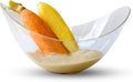 50ct Tiny 2oz Disposable Mini Petal Dessert Bowl|Recyclable Clear Plastic Dessert Cup for Ice Cream and Tastings|Extra Small Plastic Bowls|Ideal Tasting Cups for Weddings and Parties|CMJJ
