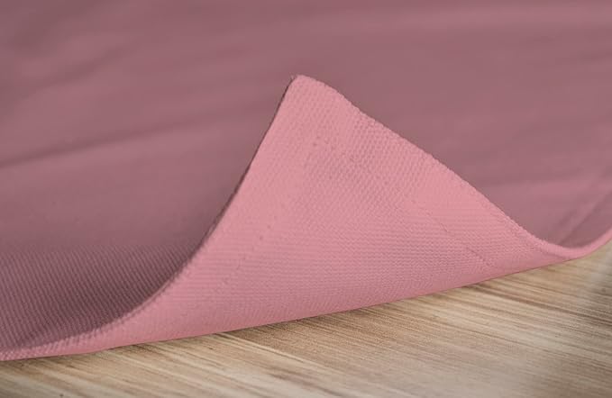 Calicot Placemats Set of 6 100% Cotton Washable Cloth Place Mats, Reusable Table Mats for Spring/Summer & Thanksgiving Christmas Decorations Kitchen Dining Party Wedding (Dusty Rose, 13" x 19")