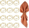 Napkin Rings, 12PCS Metal Spiral Napkin Buckles, Modern Minimalist Dining Table Decorations for Daily Use, Christmas, Wedding, Dinner, Party, Banquet