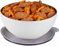 served Large Insulated Serving Bowl with Lid (100oz/3QT) - Double-Walled Stainless Steel Bowl for Hot & Cold Food - Vacuum Insulated, Spill-Resistant Thermal Bowl for Parties, Casseroles, Tailgates