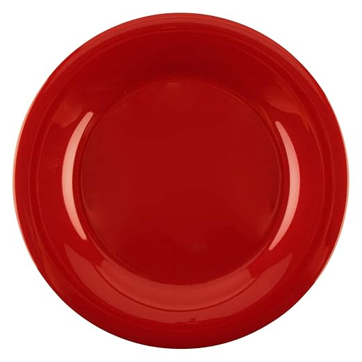 GET 5.5" Heavy-Duty Wide Rim Melamine Bread & Butter Plate (Set of 12)