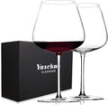 Super Large 30OZ Wine Glasses-Hand Blown Crystal Giant Wine Glasses, Big Burgundy Glasses Oversized, Red White Wine,Luxury, Elegant, Ideal Gift for Women,Men,Christmas,Anniversary,Birthday (Pack of 2)