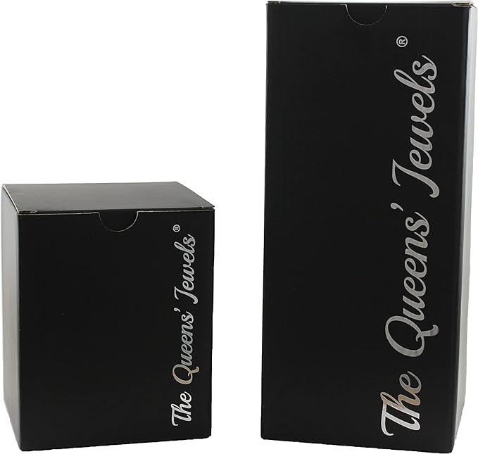 THE QUEENS' JEWELS Blue Seahorse Jeweled Stemless Wine Glass, 21 oz. - Unique Gift for Women, Birthday, Cute, Fun, Not Painted, Decorated, Bling, Bedazzled, Rhinestone