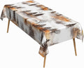 54x78 Inch Nature Rectangle Tablecloth Watercolor Autumn Forest Misty Pine Tree Sunrise Table Cloth Waterproof Reusable Table Cover for Dining Home Kitchen Thanksgiving Picnic BBQ