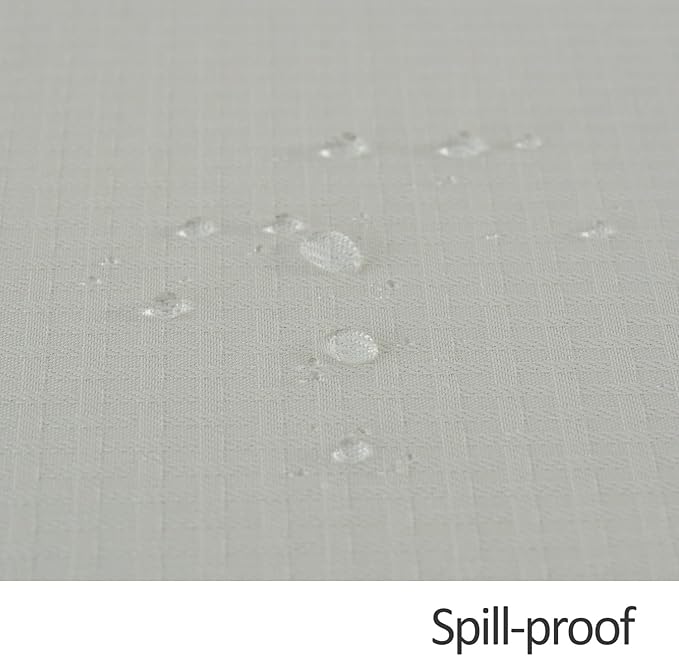 maxmill Rectangle Tablecloth Weaved Pattern Waterproof Spillproof Wrinkle Free Table Cloth, Kitchen Dining Tabletop Decoration, Fabric Table Cover for Holiday Parties, 52 x 108 Inch, Ivory