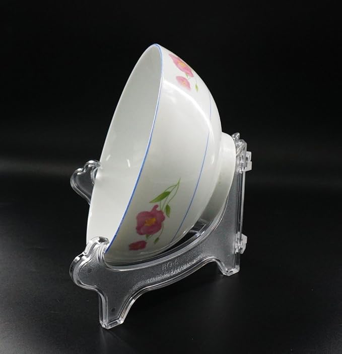Artliving Display Stand Easel Bowl Stand for Display Large Deep Bowls, Platters and Deep Dishes Clear