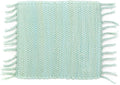 PILLOWPIA Handcrafted Chindi Rag Rug Hot Pad – 100% Cotton, Handwoven, Colorful & Eco-Friendly | Boho Kitchen Accessory for Table, Counter, or Serving Use - Aquatic