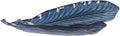 Serving Platter Olives Plate Set of 2, Large Serving Tray for Entertaining, Porcelain Trays and Platters, Salad Appetizer Tray,Dishwasher & Microwave Safe, Royal blue 14.5 Inch