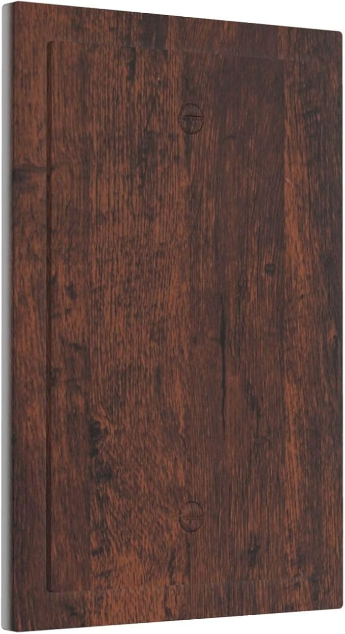 Light Switch Cover Brown Red Rustic Wood Grain Retro Farmhouse Wall Plate Cover 1 Gang Blank No Device Decorative Outlet Covers Electrical Switchplate for Farmhouse Cabin Decor