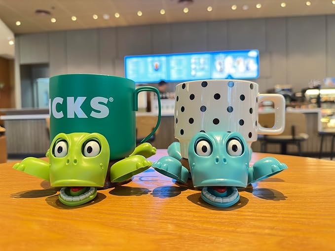 XYG® 2 PCs Turtle Coaster, 3D Printed Funny Tea Coasters with Funny Expression, Turtle Cup Holder, Insulated Drink Mat Wine Coffee Glasses Home Decor & Kitchen Accessories, Gag Gift for Tortoise Lover