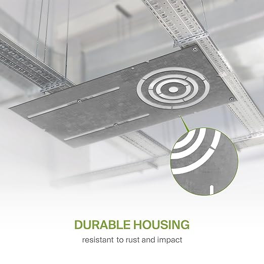 ASD 18 Inch New Construction Mounting Plate with Asymmetric Round Hole - 3/4/6 Inch Flat Steel Rough in Wafer Light Bracket, Shallow LED Recessed Lighting Housing, 6 Pack