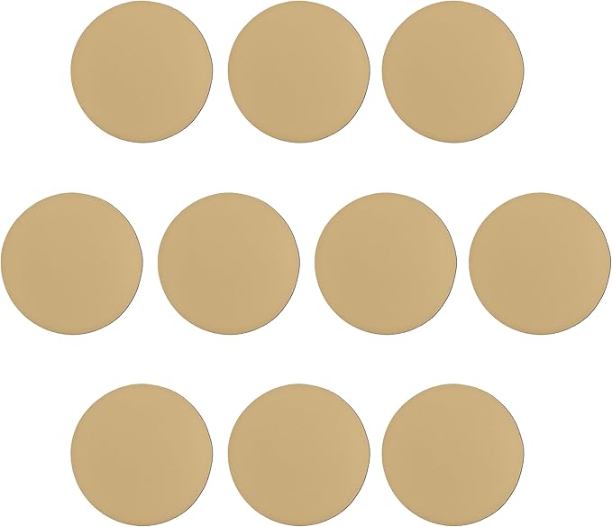 10 Round Foam Bud Coasters Pack, 4 inch - PU Foam, Party Favor - Khaki
