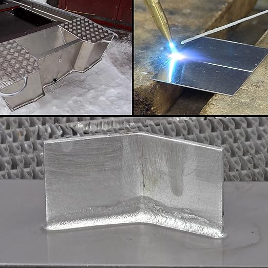 6061 T651 Aluminum Sheet Metal 7 x 14 x 1/8 (0.125”) Inch Flat Plain Aluminum Plate Covered with Protective Film, Heat Treatable Rectangle 3MM Aluminum Metal Plate for Industrial