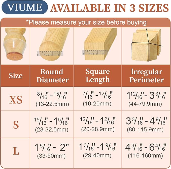 24 Pcs Chair Leg Floor Protectors for Hardwood Floors Silicone Covers Felt Pads Furniture Leg Caps Anti-Scratch Reduce Noise Fit (15/16" to 1-5/16")