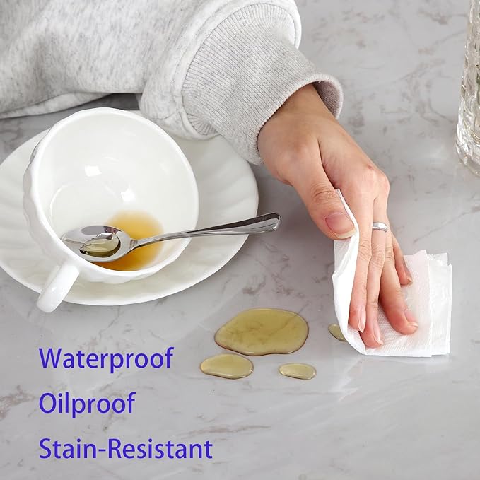 Walrus Clear Vinyl Tablecloth Protector Waterproof/Oil-Proof Plastic Square Transparent Sheet Table Cover (54X54 Inch)