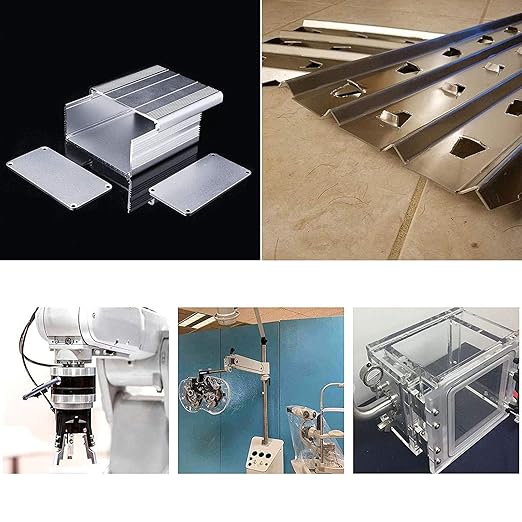 6061 T651 Aluminum Sheet Metal 8" x 12" x 1/8"(0.125") Thin Plate With Protective Film - 3MM Heat Treatable Rectangle for Crafting, Industry