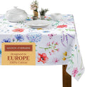 Maison d' Hermine Table Cloth Rectangle Table 100% Cotton 60 x 120 Inches Tablecloth Reusable Decorative for Dining Room Farmhouse Home Valentines Day Decorations Spring Summer - Just Floral