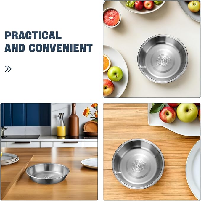 Stainless Steel Soup Bowl Matte Finish Multipurpose Kitchen Basin for Home Use Smooth Rounded Edges Mixing and Serving Bowl for Fruits Vegetables Rice and Steaming