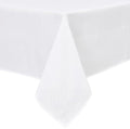 Hiasan Faux Linen Square Tablecloth - Wrinkle and Stain Resistant Washable Table Cloth for Kitchen Dining Room Holiday Table Cover for Party Dinner, White, 54 x 54 Inch