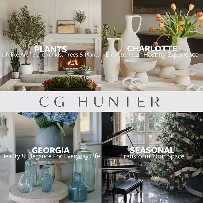 CG Hunter Medium Crème Footed Bowl, Elegant Aluminum Serving Dish, Perfect for Home Decor, Dining Table Centerpiece, Fruit Display, Salad Serving, and Decorative Kitchen Accents