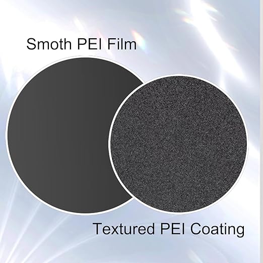 3D Printer P2S P1S Build Plate Smooth Textured PEI Bambu Labs Build Plate for Bambu Labs X1 X1C X1E P1P P1S A1, Black PEI Spring Steel Sheet Plate Flexible Platform 257x257mm for Bambulab 3D Printers