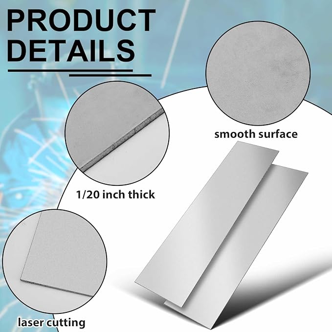 12 x 48 Inch 16 Gauge Mild Steel Sheet Metal Plate, Square Weldable Carbon Cold Rolled Panels for Industrial DIY Welding, Craft Use Accessories, Easy Formability Smooth Surface