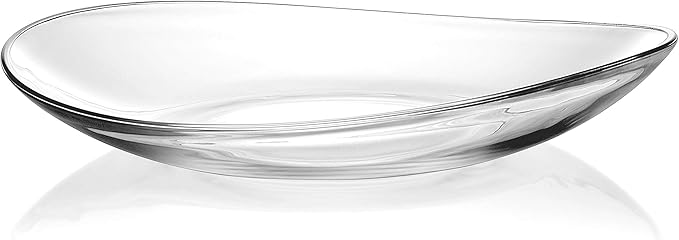 Barski Glass Large Centerpiece - Serving Bowl - 15.7" D European Quality - - 15.7" Diameter - - Made in Europe