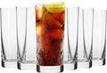Krosno Highball Glasses, Set of 6, 11.8 oz, Blended Collection, Crystal Glass, Perfect for Everyday, Multipurpose Glasses, Dishwasher Safe, Made in Europe