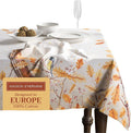 Maison d' Hermine Table Cloth Rectangle Table 100% Cotton 60 x 120 Inches Fall Tablecloth Reusable Everyday Use for Thanksgiving Christmas Decorations Dining Farmhouse Party (Oak Leaves)