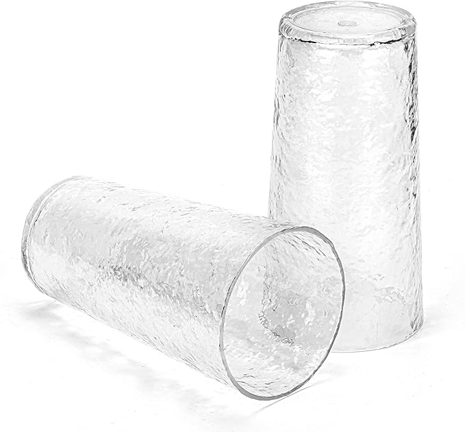 KX-WARE 18-ounce Acrylic Highball Glasses Plastic Tumbler, set of 8 Clear
