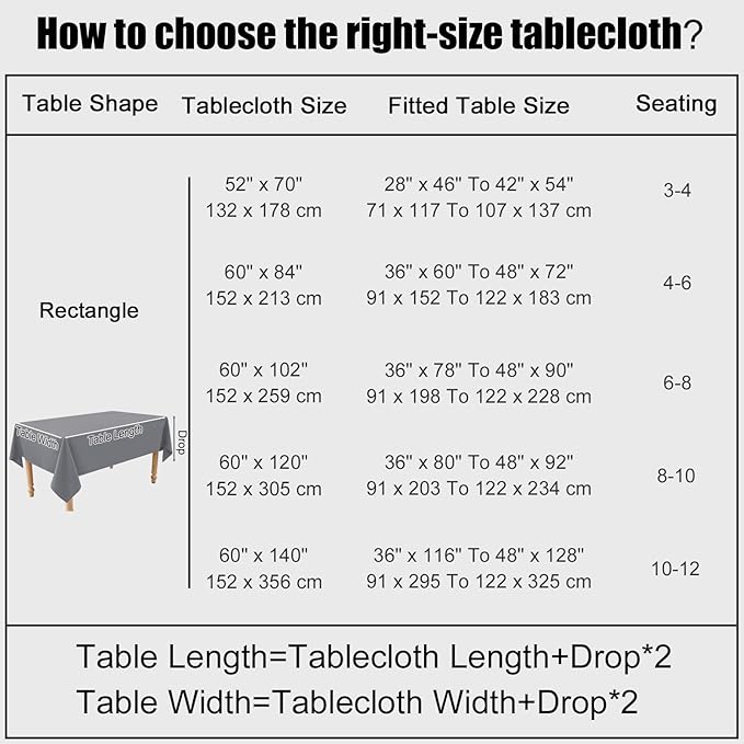 Smiry Square Table Cloth Linen Textured, Waterproof Spillproof Anti-Wrinkle Burlap Tablecloth, Washable Decorative Fabric Table Cover for Dining, Party, Banquet, 54 x 54 Inch, Grey