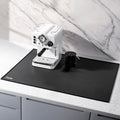 SAPID 32"x24" Extra Large Silicone Mat With Raised Edge, Rolled-Up Silicone Mats For Kitchen Counter Heat Resistant Silicone Mat With Lip, Thick Countertop Protector Mat,Silicone Mats For Crafts,Black