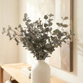 RyddeligHome 6 Branches Artificial Long Eucalpytus Stems for Tall Vase, Eucalyptus Centerpieces for Tables, 23" Dusty Green Faux Stems for Vase, Realistic Greenery Branches Fillers for Home Décor