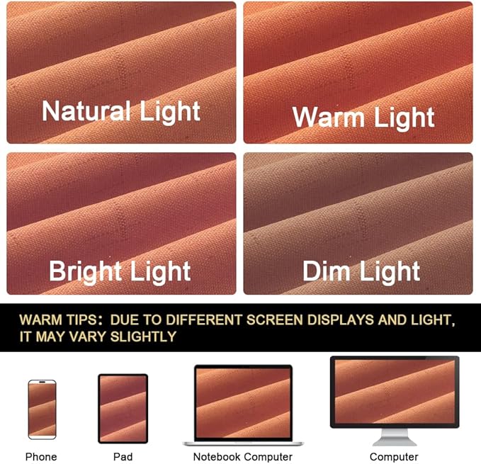 PrinceDeco 100% Blackout Curtains 84 inch Length 2 Panels Set Anti-Rust Grommet Linen Textured Curtains for Bedroom Solid Full Blackout Thermal Insulated with White Liner, Orange, 42" W x 84" L