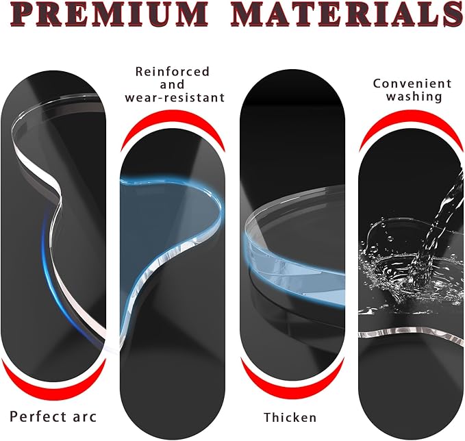 2 PCS Acrylic Coasters, Aesthetic Drink Coaster for Coffee Table, Clear Heat-Resistant Decorative Plates for Home Office Desk, Scratch-Proof Cup Protector for Kitchen Bar (Irregular Cloud Shaped 2Pcs)