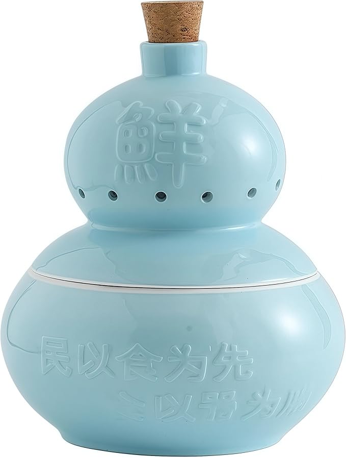 1 Pcs, Top Ceramic Chinese Tableware Set, Unique Hu Lu/Hulu for Chinese Restaurants, Dry Ice Ceramic Plates, Bone China Dinnerware Set, Fine China