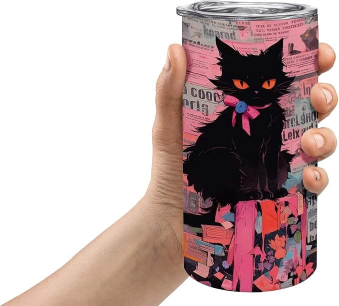 JYLJINGYULI 4 Pack 12 oz Sublimation Tumblers Blanks, 12oz Sublimation Tumbler Cups Blank Bulk, Straight Skinny Insulated Cup Stainless Steel Water Bottle with Lid and Straw for Craft DIY