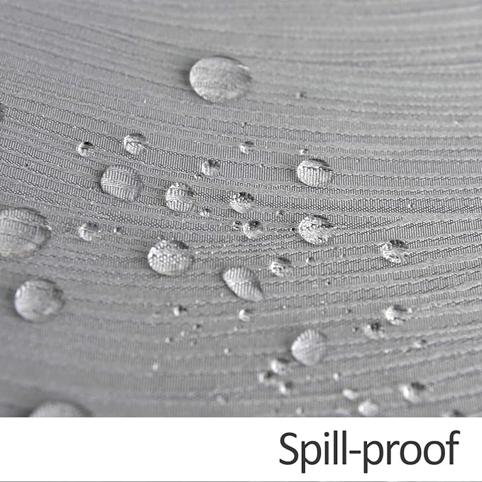 maxmill Round Jacquard Tablecloths Swirl Pattern Spillproof Wrinkle Free Heavy Weight Soft Table Cloth for Circular Table Cover of Buffet Banquet Parties Holiday Dinner Round 90 Inch Light Grey