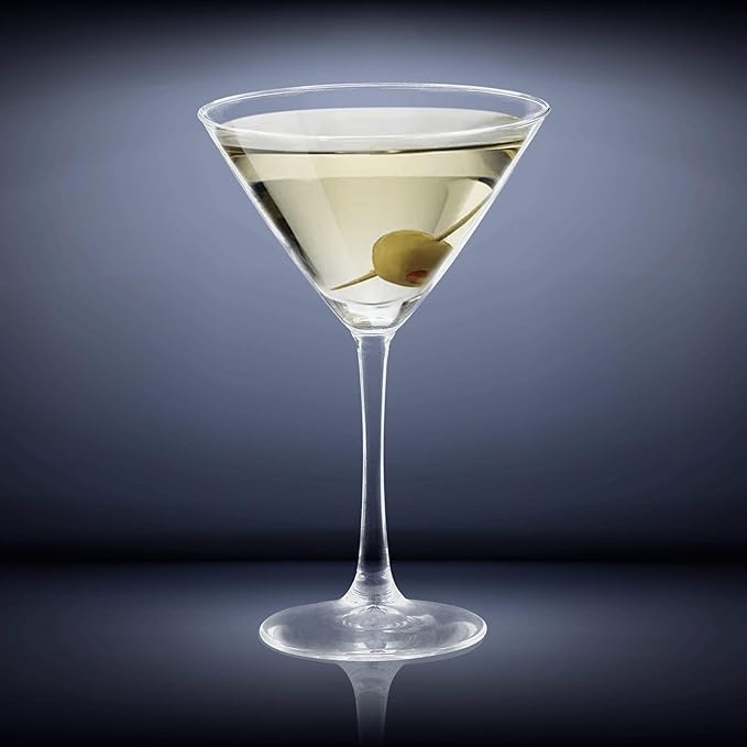 DISCOUNT PROMOS Martini Glasses by ARC 10 oz. Set of 10, Bulk Pack - Perfect for Hotel, Bar, Restaurant or Lounge - Clear