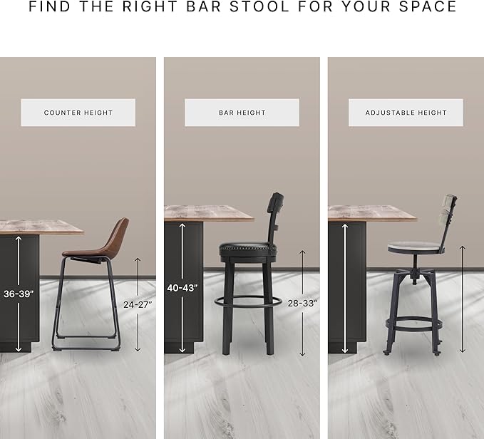 Signature Design by Ashley Hallanden Modern Farmhouse Counter Upholstered Barstool, Set of 2, Comb-back Design, Solid Wood, 25.75" , Dark Gray