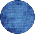 Elastic Tablecloth, Navy Blue Deco Decorative Fabric Table Cover for, Faded Burlap Texture Old Fashioned Grunge, Fit Round Tables 48inch Diameter, for Outdoor Indoor Use, Royal Blue
