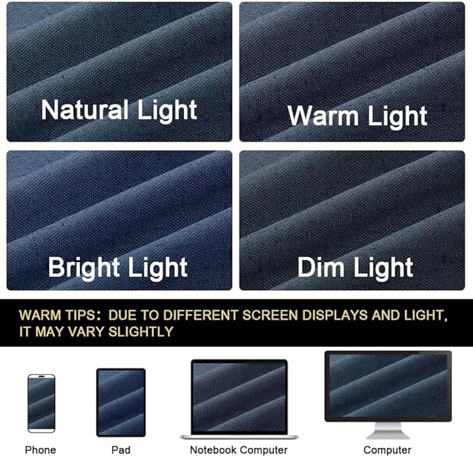 PrinceDeco Navy Blue 100% Blackout Linen Curtains 90 Inch Long, Thick Faux Linen Fabric Room Darkening Curtains & Drapes for Bedroom/Living Room Thermal Insulated with White Liner,52 x 90 Inch
