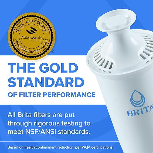 Brita Large 10 Cup Water Filter Pitcher, 1 BritaPlus Filter, Everyday, Clear (Package May Vary)