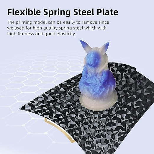 PEO PET Smooth Build Plate for Bambu Lab X1C X1 X1E P1P P1S P2S A1, PEO PET Spring Steel Sheet Flexible Bed Plate for Bambu Labs X1, X1 Carbon, P1P, P1S, P2S, A1 3D Printer Platform