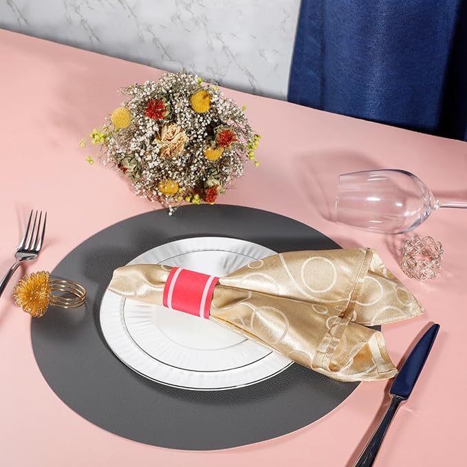 Germiwipe Red White Striped Paper Napkin Bands Self Adhesive - 500 Pcs 1.5x4.25 Inches Silverware Wraps Band Disposable Paper Napkin Rings for Restaurant Wedding Party Home Outdoor Holidays