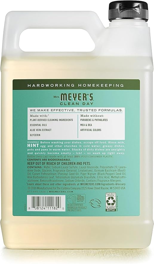 Mrs. MEYER'S Dish Soap Variety Pack Scent 1 Dish Soap, 1 Soap Refill, 1 CT