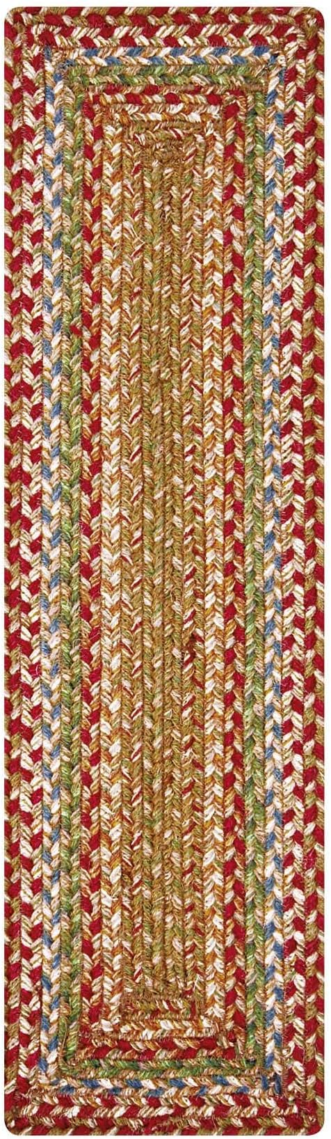 Homespice Azalea Long Table Runner - 11"x36", Rectangle, Multicolor - Handcrafted with Jute - Rich Colors, Easy to Clean, Durable and Protects Furniture