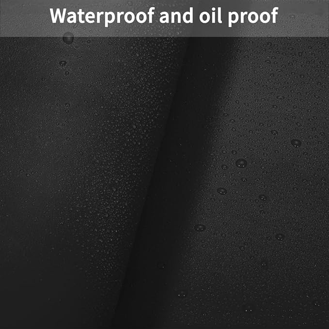Desk Protector - 38x96 Inch Waterproof Easy to Clean Can Conceal Flaws Protector The Table Top from Scratches Used for Dining (Black+Black 38x96)