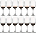 UMI UMIZILI 12 Ounce - Set of 12, Classic Durable Red/White Wine Glasses For Party
