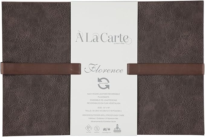 Placemats Set of 4 12" x 18" Heat-Resistant Table Mats for Dining Table Set for 4 Kitchen & Dining Room Decor Farmhouse, Boho, & Modern Style Easy to Clean, Durable & Stylish Table Decor